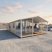 Maison conteneur pliable de 20 pieds, cabine modulaire préfabriquée, structure en acier, abri de bureau portable