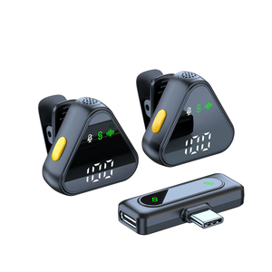 New triangle original wireless lavalier <b>microphone</b>, suitable for iPhone Android video recording and interviewing YouTube users - Product Image 5