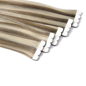 Extensiones de Cabello Natural 100% Humano K.S WIGS, Suaves, Brillantes, Sin Enredos, Doble Trama, Adhesivas, Precortadas, Mini Tamaño, 12-28 Pulgadas - Product Image 6