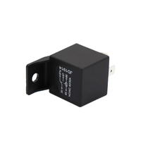 Relais automobile standard SPDT 12V/40A 5 broches, interrupteurs et démarreurs pour véhicules lourds avec douille de relais étanche noire et boîtier transparent
