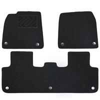 Accessoires intérieurs pour Tesla Model Y EV : Tapis de sol monocouche, surface de couverture effet ciel étoilé, surface de couverture en fil incurvé pour la partie avant.