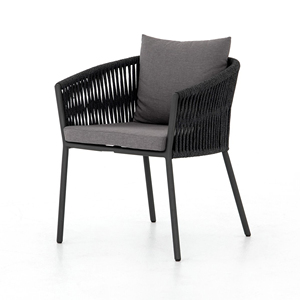 Chaise de jardin en aluminium avec cadre en corde pour <span class=keywords><strong>restaurant</strong></span> extérieur - Roy - Product Image 1