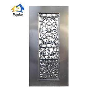 Venta caliente Nuevo diseño de corte por láser moldeado Piel de puerta de acero Precio de fábrica Material de placa de acero <span class=keywords><strong>para</strong></span> puerta o ventana - Product Image 1