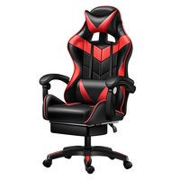 Chaise de bureau pivotante ergonomique avec fonction de massage par levage confortable Acier inoxydable Métal pour les jeux informatiques et le bureau