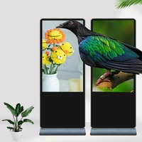 Pantalla Digital LCD con Soporte de Piso para Interiores de 43-65 Pulgadas, Pantalla Táctil Capacitiva Full HD 1920x1080 para Centros Comerciales y Salas de Exposiciones