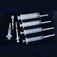 Seringue hypodermique jetable stérile en plastique avec embout Luer Lock et Luer Slip, avec aiguilles, 1 ml, 5 ml, 10 ml, 20 ml, pour usage vétérinaire