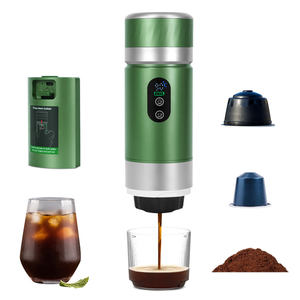 เครื่องชงกาแฟเอสเพรสโซแบบพกพา 3 in 1 พร้อมแบตเตอรี่ถอดได้ หน้าจอ LED เครื่องชงกาแฟไฟฟ้าขนาดเล็กสำหรับการเดินทาง รับทำโลโก้ตามสั่ง - Product Image 1