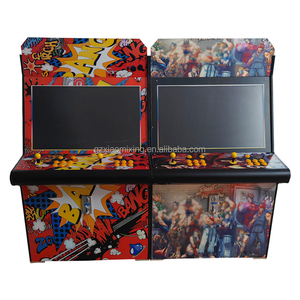 32-inch Retro <span class=keywords><strong>Arcade</strong></span> gỗ Tủ 2-người chơi trò chơi video máy Tiếng Anh ngôn ngữ đồng xu Pusher trẻ em giải trí giao diện điều khiển bán buôn - Product Image 2