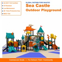 SageDelightRides Aire de jeux extérieure personnalisée avec toboggan double spirale, filet de grimpette, escaliers et rampes en acier pour enfants - Fabricant