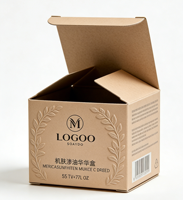 Boîte d'emballage cosmétique écologique recyclable personnalisée, boîte en papier de luxe pour soins de la peau, logo imprimé UV, boîte cadeau en carton rigide