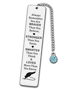 Marque-page personnalisé en acier au titane Tenture murale en acier inoxydable Cadeau de Thanksgiving pour <span class=keywords><strong>la</strong></span> gravure de <span class=keywords><strong>littérature</strong></span> - Product Image 3