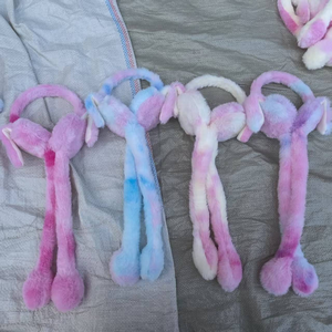 أغطية أذن على شكل أرنب متحرك رائجة البيع، عصابات رأس دافئة للشتاء بتصميم أرنب متحرك لحفلات عيد الفصح - Product Image 3