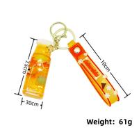 Porte-clés flottant de créateur ours pendentif Kawaii chat breloque dauphin liquide Quicksand pvc mignon jelli porte-clés Quicksand porte-clés