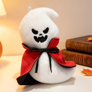 Jouets en peluche d'Halloween en gros : Chauve-souris noire, araignée, fantôme, animaux en peluche, cadeau pour garçons avec crâne en peluche - Product Image 3