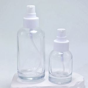 30ml 40ml <b>50ml</b> 100ml 120ml Round Cosmetic Set Essence Concentrate Lotion Dropper Transparent <b>Glass</b> <b>Bottle</b> - Product Image 3