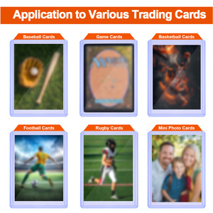 Bao bảo vệ thẻ cứng bằng nhựa |   Ốp bảo vệ hai mặt trong suốt như pha lê dành cho thẻ bài bóng chày, Yu-Gi-Oh!, Pokemon và các thẻ bài sưu tầm - Product Image 4