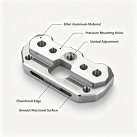 Support d'adaptation d'étrier de frein en acier inoxydable usiné CNC en aluminium billette haute résistance par électroérosion à fil pour conversion de frein à disque