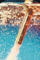 Émulsification de mazout avec de l'eau à l'émulsifiant d'homogénéisateur ultrasonique de laboratoire