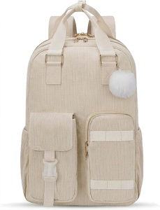 <span class=keywords><strong>Mochila</strong></span> de Moda al por Mayor, Nueva, Unisex, de Pana y Poliéster, con USB, para Estudiantes de Secundaria, Viajes y Escuela - Product Image 2