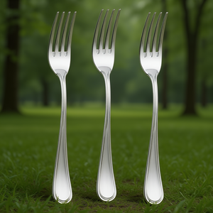 Juego de tenedores de mesa 3 piezas Inox (20,5cm) IMPERO Cromo brillante CVLX30C3 - Product Image 1