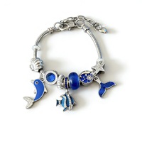 Bracelet perlé en forme de coquille de tortue de dessin animé, avec breloque en perles et strass, bijoux faits main de luxe léger