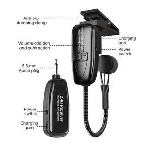 Microphone sans fil 2.4G compact pour <span class=keywords><strong>saxophone</strong></span>, accessoire professionnel pour performance scénique - Product Image 6