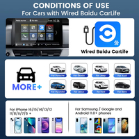 Adaptateur sans fil CarPlay et Android Auto X2CA spécial pour la vie automobile, mini dongle CarPlay pour Baidu Carlife, machine automobile, lien automobile