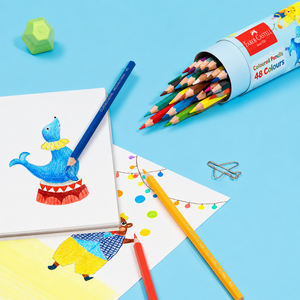 Crayons <span class=keywords><strong>de</strong></span> <span class=keywords><strong>couleur</strong></span> à base d'huile <span class=keywords><strong>Faber</strong></span>-<span class=keywords><strong>Castell</strong></span> (dans un étui à crayons) Crayons pour <span class=keywords><strong>dessin</strong></span> et croquis artistiques - Product Image 5