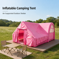 Tente de camping gonflable, tente pneumatique, abri extérieur portable avec pompe à air, sac de rangement, kit de réparation, OEM ODM