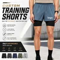 Nouveaux shorts de sport de designer pour hommes, performance, avec cordon de serrage à la taille, vêtements de sport, shorts de course, maillots de compression pour la gym