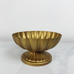 High Quality Gold Polished Metal Flower <strong>Vases</strong> Bowl Shaped Antique <strong>Copper</strong> <strong>Vase</strong> for Home Wedding Flower Pot Dried Flower Decor - Product Image 5