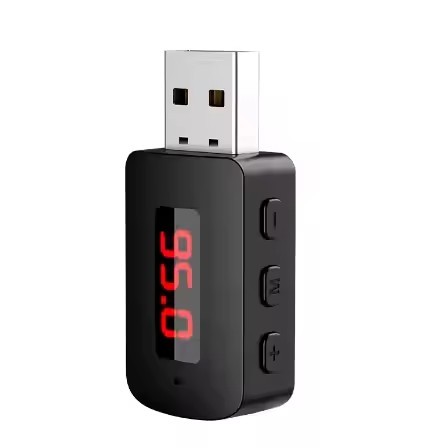 Mini USB 5.4 Auto Stereo Wireless Audio Adapter Handsfree Car Kit with USB Power for FM Radio Calls Consumer Electronics