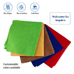 Serviette en microfibre automobile professionnelle, sans traces, séchage rapide, <span class=keywords><strong>pour</strong></span> le nettoyage intérieur et extérieur des voitures, serviette en tissu tricoté warp - Product Image 2