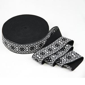 Fabricant de Bandes Élastiques Personnalisées en Nylon Jacquard, Bande Élastique Ethnique de 38 mm, Bande Élastique pour Sous-vêtements, Machine de Fixation de Ceintures Élastiques - Product Image 6