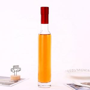 ขวดแก้วฟลินท์ทรงกลมขนาด200มล. 375มล. 500มล. 750มล. ซอสพริกขวดไวน์แอลกอฮอล์น้ำมันมะกอกพร้อมจุกไม้ก๊อก - Product Image 4
