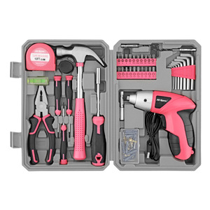 Hi-Spec 42-Piece Home Tool Set 3.6V Lithium Battery Electric Screwdriver Chrome Vanadium Steel 1/4 Socket Drive Hard Case for - Product Image 5