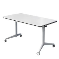Bureaux de direction modernes, mobilier commercial, table de conférence pliable, table de formation pour le personnel, table de travail avec roulettes