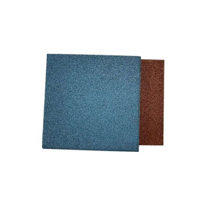 녹색 건강 내구성 친환경 야외 고무 바닥 매트 유치원 두꺼운 합성 고무 놀이터 사각 미끄럼 방지 - Product Image 5