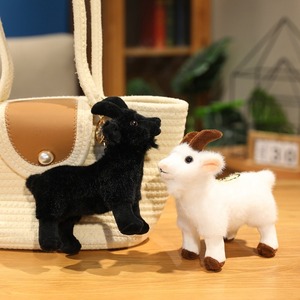 Offre Spéciale moelleux 18cm chèvre doux peluche Animal en peluche avec PP coton remplissage dessin animé chèvre en peluche pendentifs - Product Image 6