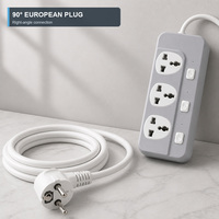 Multiprise universelle de sécurité à 3 prises avec fusibles, prise britannique BS1363, 10A 250V, en cuivre, multifonction, centre réseau SDK