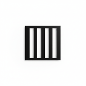 Plantilla de Pintura Reutilizable y Versátil de Aluminio Negro de 1 mm de Grosor, Grado Ingeniería, Zebra 100x100 cm Ileritraffic BS-CY-KP-01 ZBR - Product Image 2