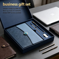 Offre Spéciale : Coffret Cadeau d'Entreprise en Cuir PU Gaufré avec Carnet, Stylo, Clé USB et Recharges – Idéal pour Anniversaire et Promotion (OEM)