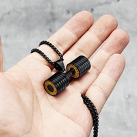 Colliers en acier inoxydable 316L pour hommes, pendentif Go Fit, Fitness, Muscles, Bodybuilding, chaîne Punk Rock pour cavalier, bijoux cadeau