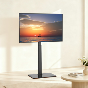 Fabricant de supports de télévision sur pied personnalisés, service ODM OEM, base pivotante réglable en hauteur, acier allié pour téléviseurs de 32 à 65 pouces - Product Image 2