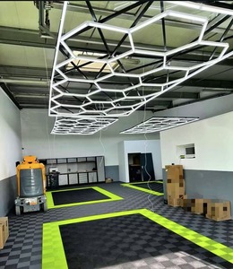 カスタマイズ可能な高ルーメン六角形LEDライトジム用スクールカーショールームとワークショップDIYチューブライトカーショーケース用 - Product Image 5