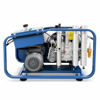 Compresseur d'air portable haute pression à moteur à piston refroidi par air 300 bars 4500 psi pour plongée sous-marine SCBA et lutte contre les incendies
