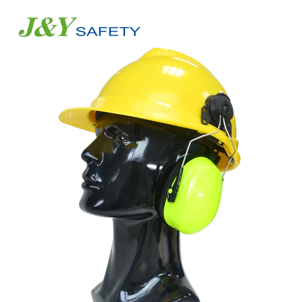 Cap Montato Ear Muff Casco di Protezione Paraorecchie Di Sicurezza Con Approvazione Del Ce