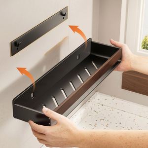 Wall Mounted Rust Resistant Modern Metal Bathroom & Kitchen Storage <b>Rack</b> and Holder - Product Image 3