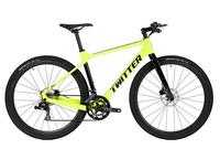 GRAVEL-X Vélo de Gravel en Carbone RS-24 vitesses, Freins à Disque Hydrauliques, Roues en Aluminium, Guidon en Carbone, Suspension Avant, Vélo de Course Tout-Terrain
