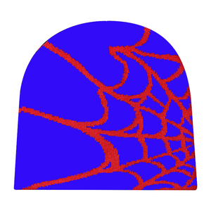 Hip hop acrylique tricot bonnets toile d'<span class=keywords><strong>araignée</strong></span> tricoté jacquard bonnet résistant au froid chaud épaissi haute qualité melon peau bonnet chapeau - Product Image 6